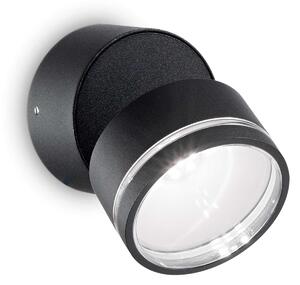 Ideal Lux LED Venkovní nástěnné svítidlo Omega Round AP1, 4000K Barva: Kávová