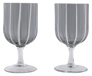 Skleničky na šampaňské , skleničky na bílé víno, skleničky na vodu OYOY bezbarvé 350ml 2 ks