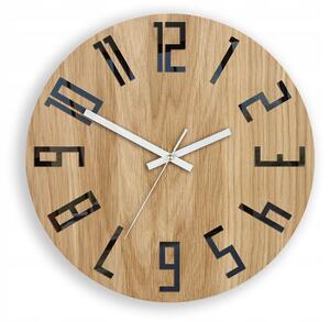 Nástěnné hodiny ModernClock hnědé 33,5 cm