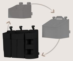 Lionelo - Organizér na postýlku 3v1 SIDEPOCKET Black