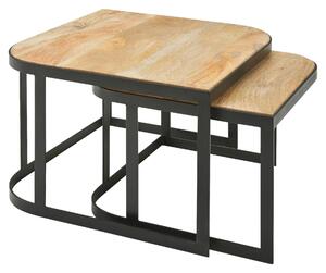 SADA KONFERENČNÍCH STOLKŮ, světle hnědá, dřevo, 60/60/40 cm MID.YOU, Online Only