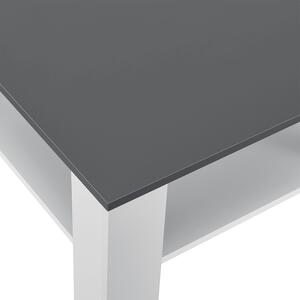 FurniGO Konferenční stolek 60x60cm - bílý/tmavě šedý
