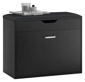 SoBuy FSR95-SCH Botník s lavicí Lavice na boty Sklápěč bot s 1 klapkou sedáku 60x50x30cm