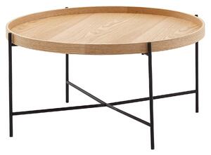 KONFERENČNÍ STOLEK, hnědá, kompozitní dřevo, 78/78/40 cm MID.YOU, Online Only