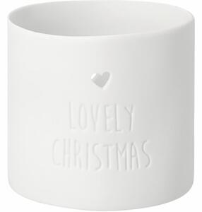 Räder Porcelánový svícen na čajovou svíčku Lovely Christmas
