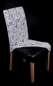 Napínací potah na židli s opěradlem Industrial - krémový, 2 ks