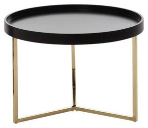 KONFERENČNÍ STOLEK, černá, barvy zlata, dřevo, kompozitní dřevo, 58,5/58,5/42 cm MID.YOU, Online Only
