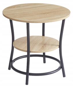 Stolek AGTRADE kulatý dub sonoma 56 cm x 56 cm x 55 cm