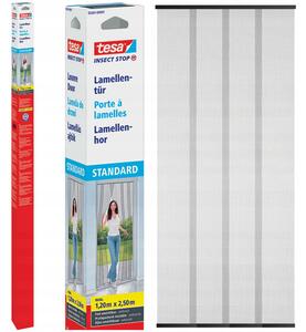 TESA Moskytiéra dveřní lamely na balkonové dveře černá 2,5x1,2m