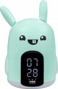 RKIDSRABBIT BIGBEN Budík & Noční lampa pro děti