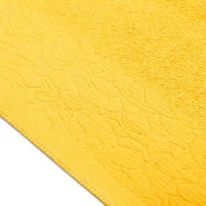 Bavlněný ručník Žlutý NAMSEN 30x50 cm