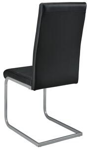 Juskys Sada 4 konzolových židlí Vegas - černá
