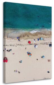 Obraz na plátně Pohled na pláž z ptačí perspektivy - Nikita Abakumov Rozměry: 40 x 60 cm