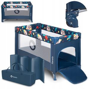 Cestovní postýlka Lionelo Stefi Blue Navy