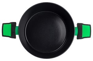 United Colors of Benetton Hliníkový hrnec s poklicí / mramorový povrch / 20 x 11 cm / Zelená