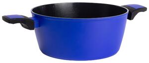 United Colors of Benetton Hliníkový hrnec s poklicí / mramorový povrch / 20 x 11 cm / Modrá