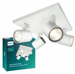 Kvadratové bodové svítidlo Philips Runner 24 x 24 x 10,9 cm bílé