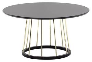 KONFERENČNÍ STOLEK, černá, kompozitní dřevo, 80/80/42 cm MID.YOU, Online Only