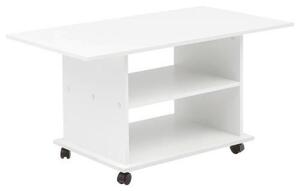 KONFERENČNÍ STOLEK, bílá, kompozitní dřevo, 95/54,5/51 cm MID.YOU, Online Only