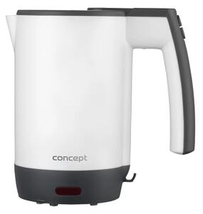 Concept RK7030-Cestovní rychlovarná konvice 0,5 l 1080W/230V šedá/bílá + 2 šálky