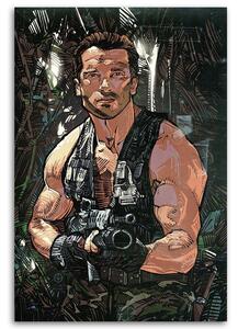 Obraz na plátně Predátor, Arnold Schwarzenegger - Nikita Abakumov Rozměry: 40 x 60 cm