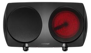 Concept VE3060 - Dvouplotýnkový vařič 2500W/230V černá