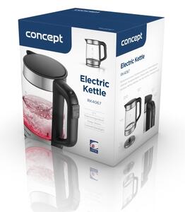 Concept RK4067 - Rychlovarná konvice s termotegulací 1,7 l 2200W/230V nerez