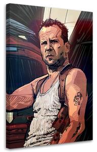 Obraz na plátně John McClane fiktivní postava - Nikita Abakumov Rozměry: 40 x 60 cm