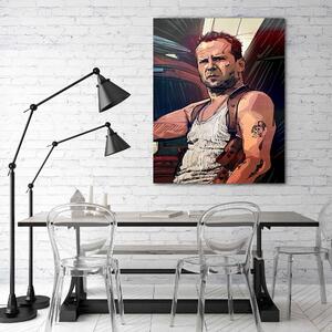Obraz na plátně John McClane fiktivní postava - Nikita Abakumov Rozměry: 40 x 60 cm
