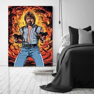 Obraz na plátně Chuck Norris - Nikita Abakumov Rozměry: 40 x 60 cm