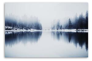 Obraz na plátně Jezero v zimě - Nikita Abakumov Rozměry: 60 x 40 cm