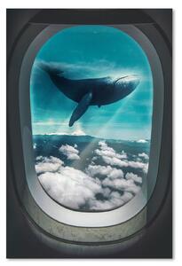 Obraz na plátně Velryba plující nad mraky - Gab Fernando Rozměry: 40 x 60 cm