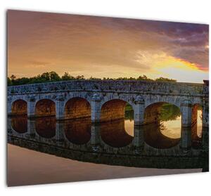 Skleněný obraz mostu (70x50 cm)