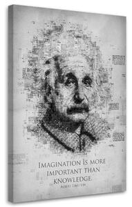 Obraz na plátně Vědec Albert Einstein - Gab Fernando Rozměry: 40 x 60 cm