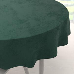 Biante Sametový kulatý ubrus Velvet Premium SVP-044 Lesní zelená Ø 140 cm