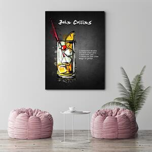 Obraz na plátně Koktejl john collins - Gab Fernando Rozměry: 40 x 60 cm