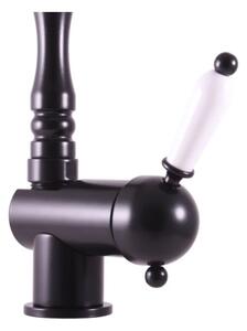 RAV Slezák L508.0/8CMAT-Dřezová/umyvadlová baterie LABE RETRO 25,6cm matná černá