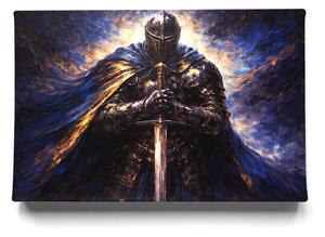 KRAFTHOUSE.EU Rytíř Modré Noci – obraz na plátně Premium Canvas | 100% bavlna | Různé rozměry Velikost: 30 x 20 cm