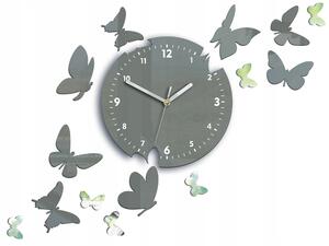 Nástěnné hodiny ModernClock šedé 45 cm