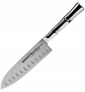 Kuchyňský NŮŽ Santoku SAMURA bambus japonská OCEL AUS-8 malý 59 HRC