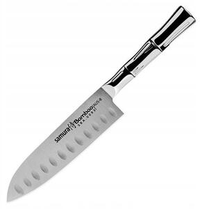 Kuchyňský NŮŽ Santoku SAMURA bambus japonská OCEL AUS-8 malý 59 HRC