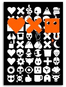Obraz na plátně Láska Smrt a roboti černá - Dr.Monekers Rozměry: 40 x 60 cm