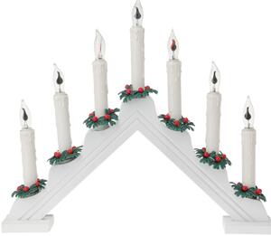 Home Styling Collection Vánoční svícen, bílá, 40 cm