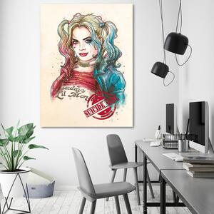 Obraz na plátně Harley Quinn fiktivní postava - Saqman Rozměry: 40 x 60 cm