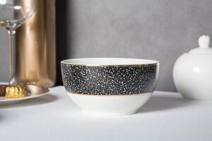 Altom Porcelánová miska, 480 ml , černá, Granit