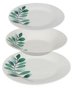 JÍDELNÍ SADA PORCELÁNOVÁ SADA TALÍŘŮ PRO 6 OSOB 18 KS