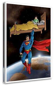 Obraz na plátně Superman zachraňuje dítě - Saqman Rozměry: 40 x 60 cm