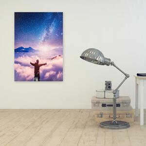 Obraz na plátně Člověk a galaxie - Rokibul Hasan Rozměry: 40 x 60 cm