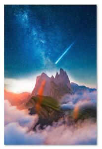Obraz na plátně Kometa nad horami - Rokibul Hasan Rozměry: 40 x 60 cm