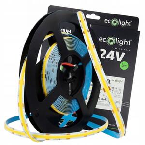 LED pásek Ecolight COB 5 m 24V 805 lm neutrální bílá IP67